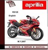 Thumbnail Aprilia RS125 2007 Workshop Service Repair Manual