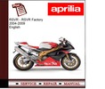 Thumbnail Aprilia RSVR - RSVR Factory 2004-2009 Workshop Manual