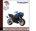 Thumbnail Triumph Tiger 1050 2007-2008 Workshop Service Manual Thumbnail Triumph Tiger 1050 2007-2008 Workshop Service Manual