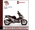 Thumbnail Gilera Runner 125-200 Service Manual