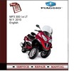 Thumbnail Piaggio MP3 300 I.e LT 2010 Service Manual Thumbnail Piaggio MP3 300 I.e LT 2010 Service Manual