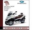 Thumbnail Piaggio MP3 500 ie SPORT Buisness LT m.y.2011 Service Manual Thumbnail Piaggio MP3 500 ie SPORT Buisness LT m.y.2011 Service Manual