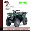 Thumbnail Kawasaki PRAIRIE KVF360 4x4 2003-2013 Service Manual 