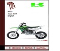 Thumbnail Kawasaki KX65 2000-2014 Service Manual