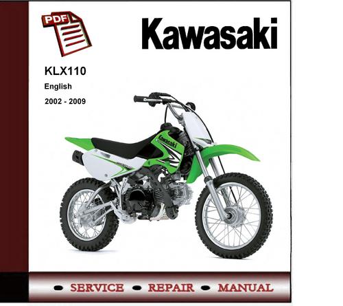 Product picture 2002 - 2009 Kawasaki KLX110 Service Repair Manual