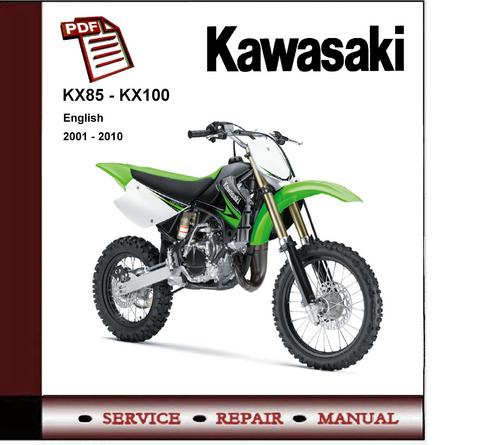 Product picture 2001 - 2010 Kawasaki KX85 + KX100  Service Repair Manual
