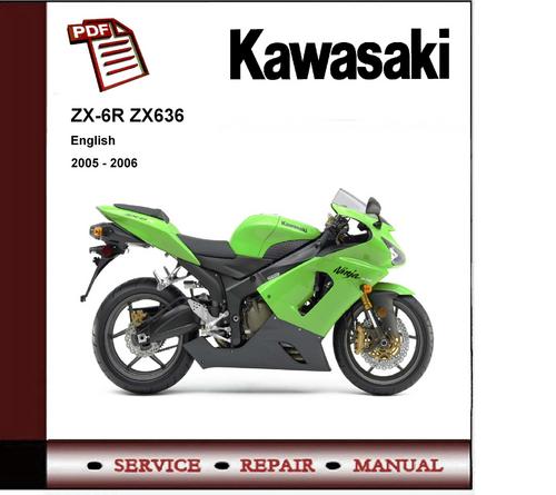 Product picture 2005 -2006 Kawasaki Ninja ZX-6R ZX636  Service Repair Manual