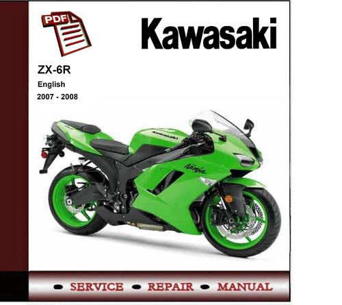 Product picture 2007 - 2008 Kawasaki Ninja ZX-6R ZX6R Service Repair Manual