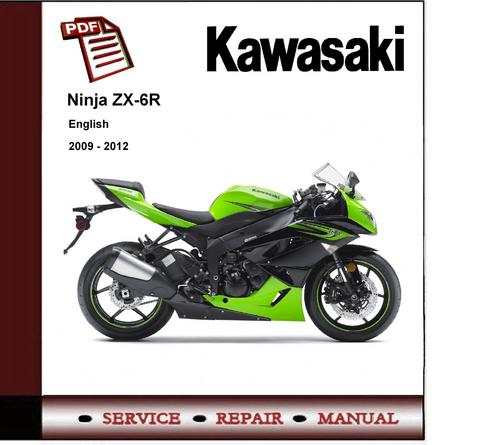 Product picture Kawasaki Ninja ZX-6R 2011 - 2012 Workshop Service Manual