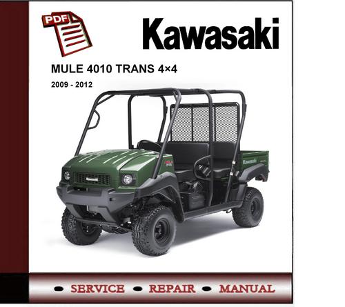 Product picture 2009 - 2012 Kawasaki MULE 4010 Diesel Workshop Repair Manual