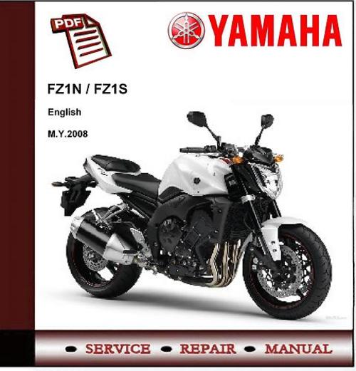 Product picture Yamaha FZ1 FZ1N FZ1S Fazer 2008 Workshop Service Manual     