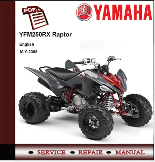 Product picture  Yamaha YFM250 YFM250RX RAPTOR 250 2008 Workshop Manual