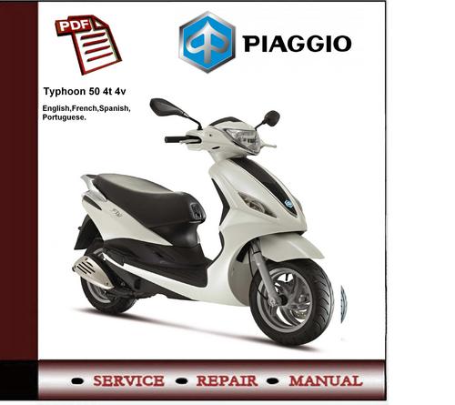 Product picture Piaggio Typhoon 50 4T 4V Workshop Service Repair Manual