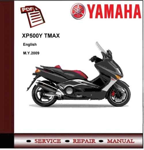 Product picture Yamaha XP500Y XP500 Y TMAX 2009 Workshop Service Manual
