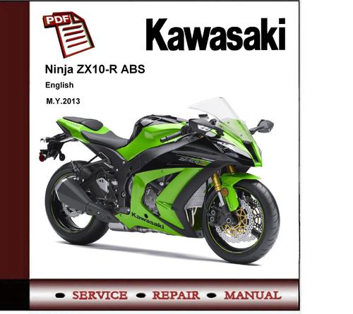 Product picture Kawasaki Ninja ZX-10R ABS 2013 Workshop Service Manual 