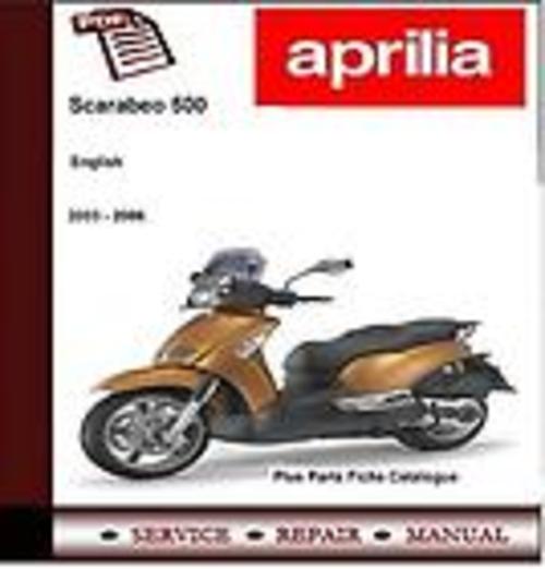 Product picture Aprilia Scarabeo 500 2003 - 2006 Workshop Service Manual