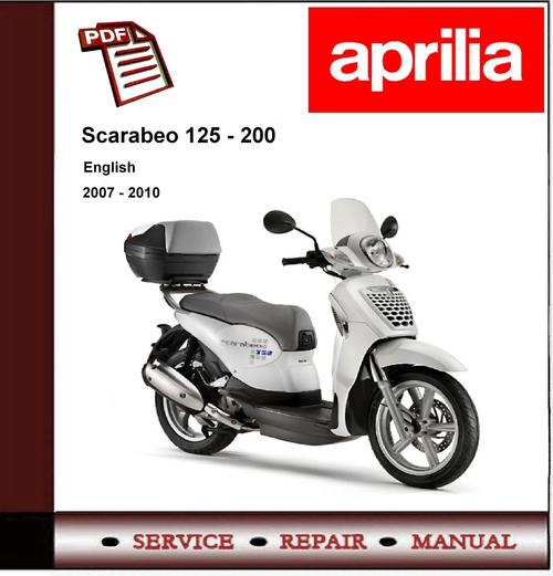 Product picture Aprilia Scarabeo 125 - 200 07-10 Workshop Service Manual