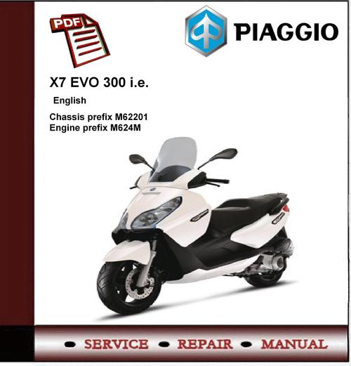 Product picture Piaggio X7 EVO 300 i.e. Workshop Service Manual