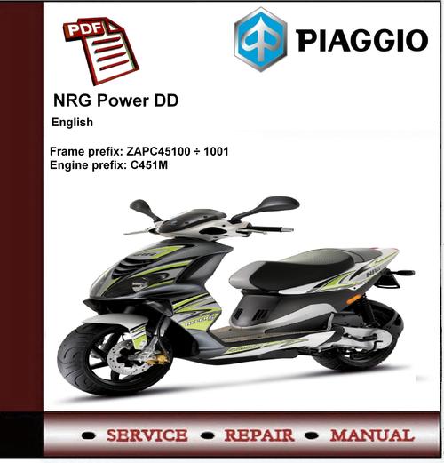 Product picture Piaggio NRG Power DD Workshop Service Repair Manual
