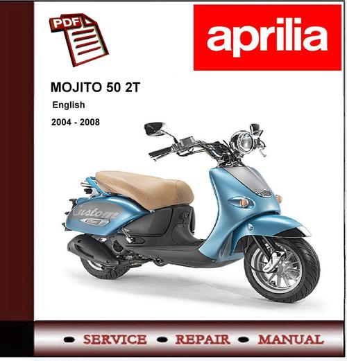 Product picture Aprilia Mojito 50 2T Custom Workshop Repair Service Manual