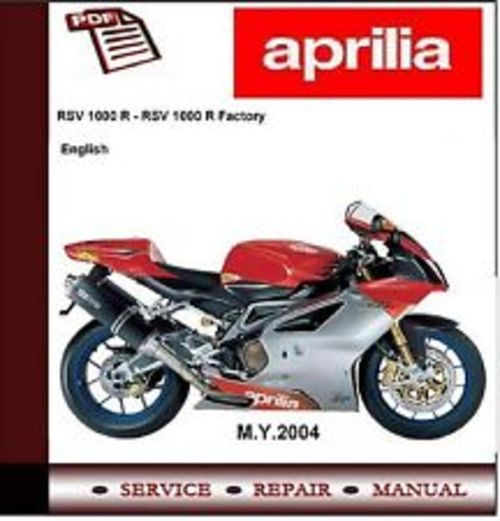 Product picture Aprilia RSV1000R RSV 1000 R Factory Workshop Service Manual