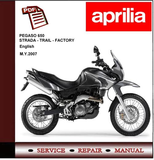Product picture Aprilia PEGASO 650 STRADA TRAIL FACTORY Workshop Manual