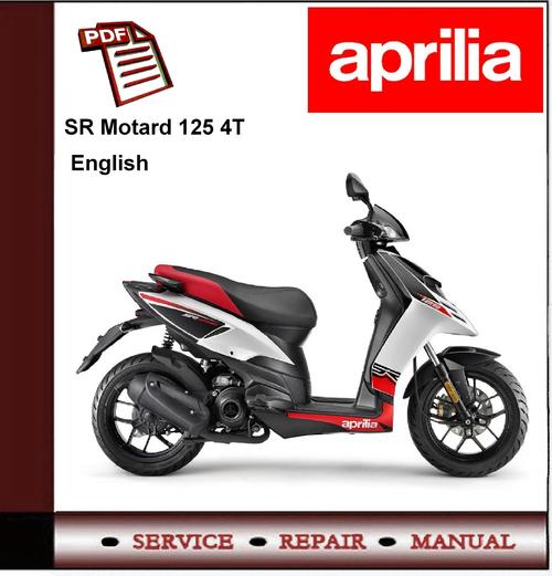 Product picture Aprilia SR Motard 125 4T Workshop Repair Service Manual