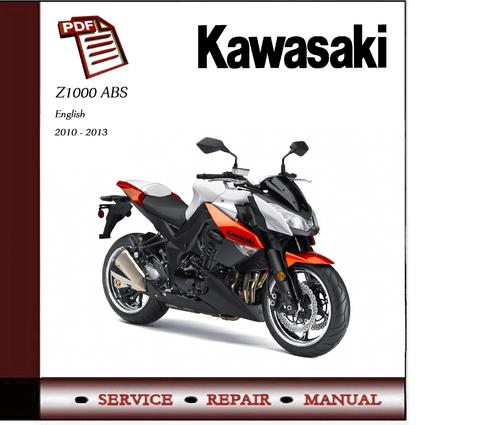 Product picture Kawasaki Z1000 ABS 2010 - 2013 Workshop Service Manual