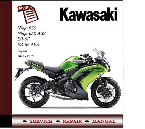 Product picture Kawasaki Ninja 650 ER-6F 2012 - 2013 Workshop Service Manual
