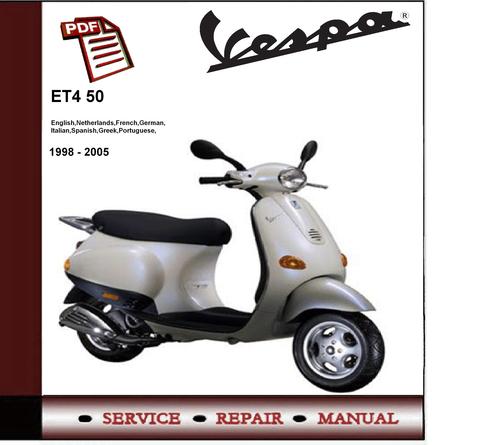 Product picture Vespa ET4 50 1998 - 2005 Workshop Service Repair Manual 