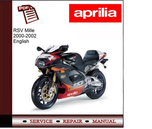 Product picture Aprilia RSV Mille 2k-02 workshop service repair manual