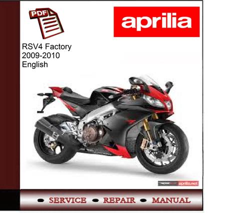 Product picture Aprilia RSV4 Factory 2009-2010 Workshop Service Manual
