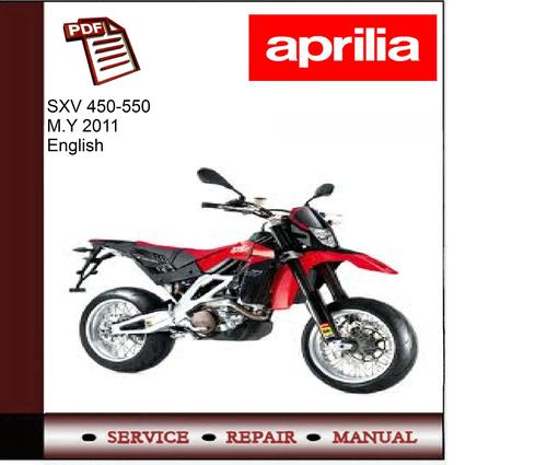 Product picture Aprilia SXV 450-550 M.Y 2011 Workshop Service Manual 