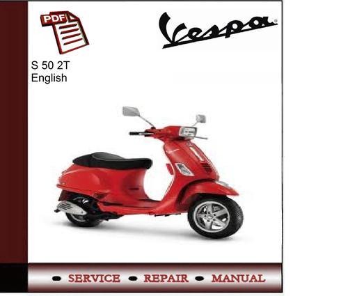 Product picture Vespa S 50 2T Workshop Service Manual 