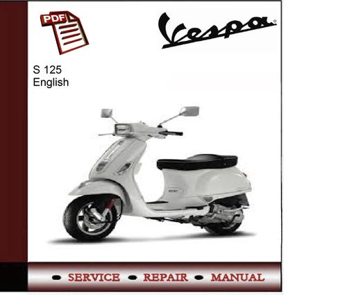Product picture Vespa S125 Workshop Service Manual