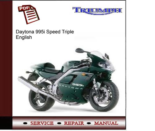 Product picture Triumph Daytona 955i speed triple Workshop Service Manual 