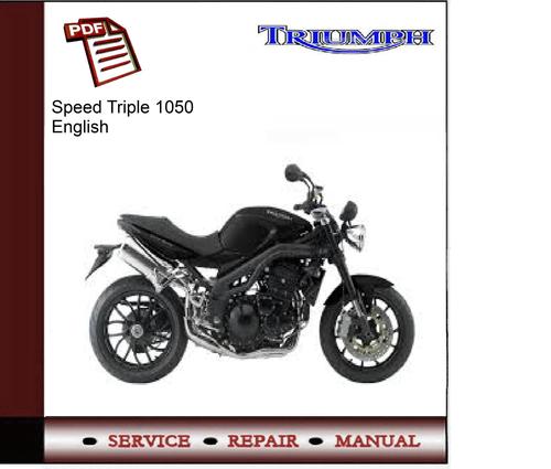 Product picture Triumph Speed Triple 1050 Workshop Service Manual