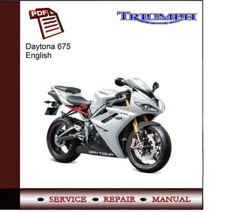 Product picture Triumph Daytona 675 Workshop Service Manual 