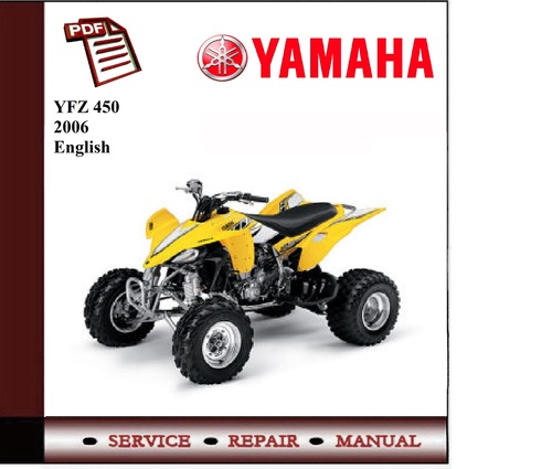 Product picture Yamaha YFZ450 2006 Workshop Service Manual