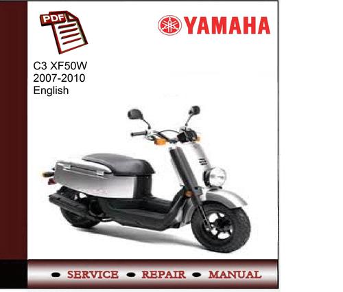 Product picture Yamaha C3 XF50W 2007-2010 Workshop Service Manual 