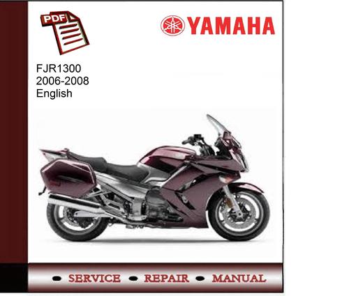 Product picture Yamaha FJR 1300 2006-2008 Workshop Service Manual 