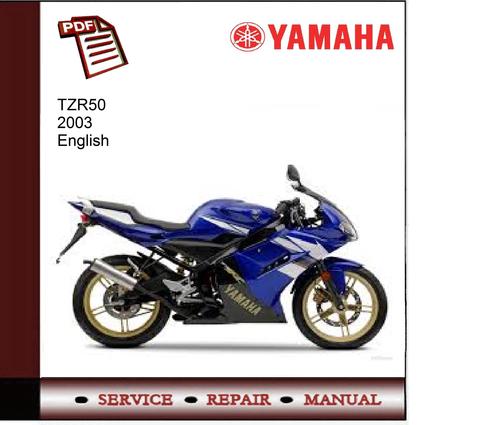 Product picture Yamaha TZR50 2003 Service Manual 