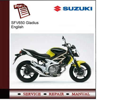 Product picture Suzuki SFV650 Gladius Service Manual