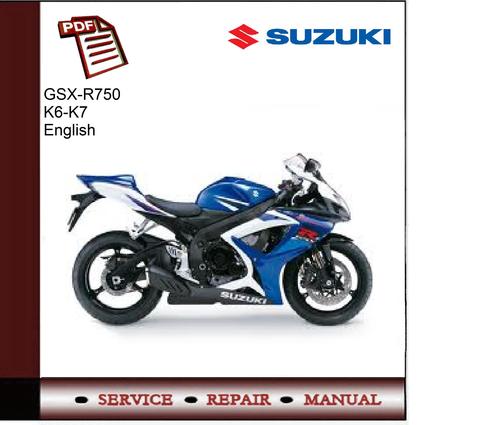 Product picture Suzuki GSX-R750 K6-K7 Service Manual