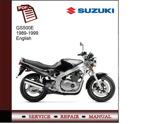 Product picture Suzuki GS500E 89-99 Service Manual 
