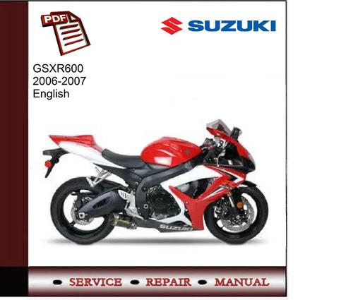 Product picture Suzuki GSXR600 2006-2007 Service Manual