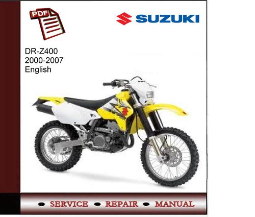 Product picture Suzuki DR-Z400 2000-2007 Service Manual