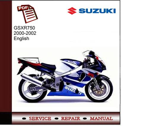 Product picture Suzuki GSXR750 00-02 Service Manual 