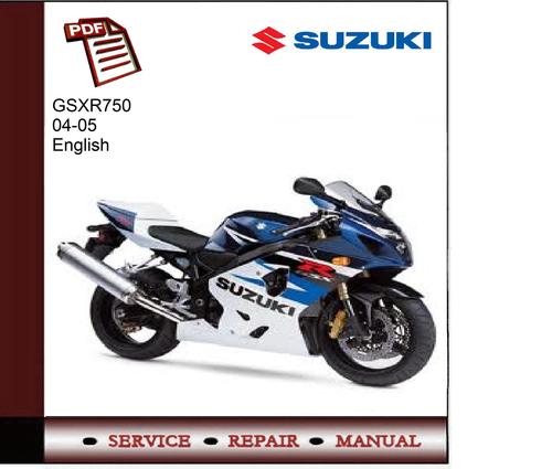 Product picture Suzuki GSXR750 04-05 Service Manual 