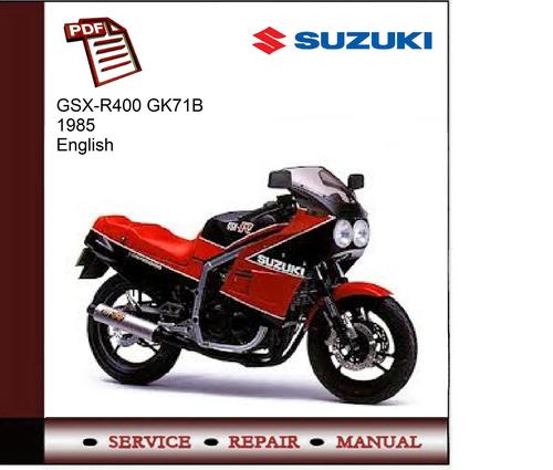 Product picture Suzuki GSX-R400 1985 GK71B Service Manual